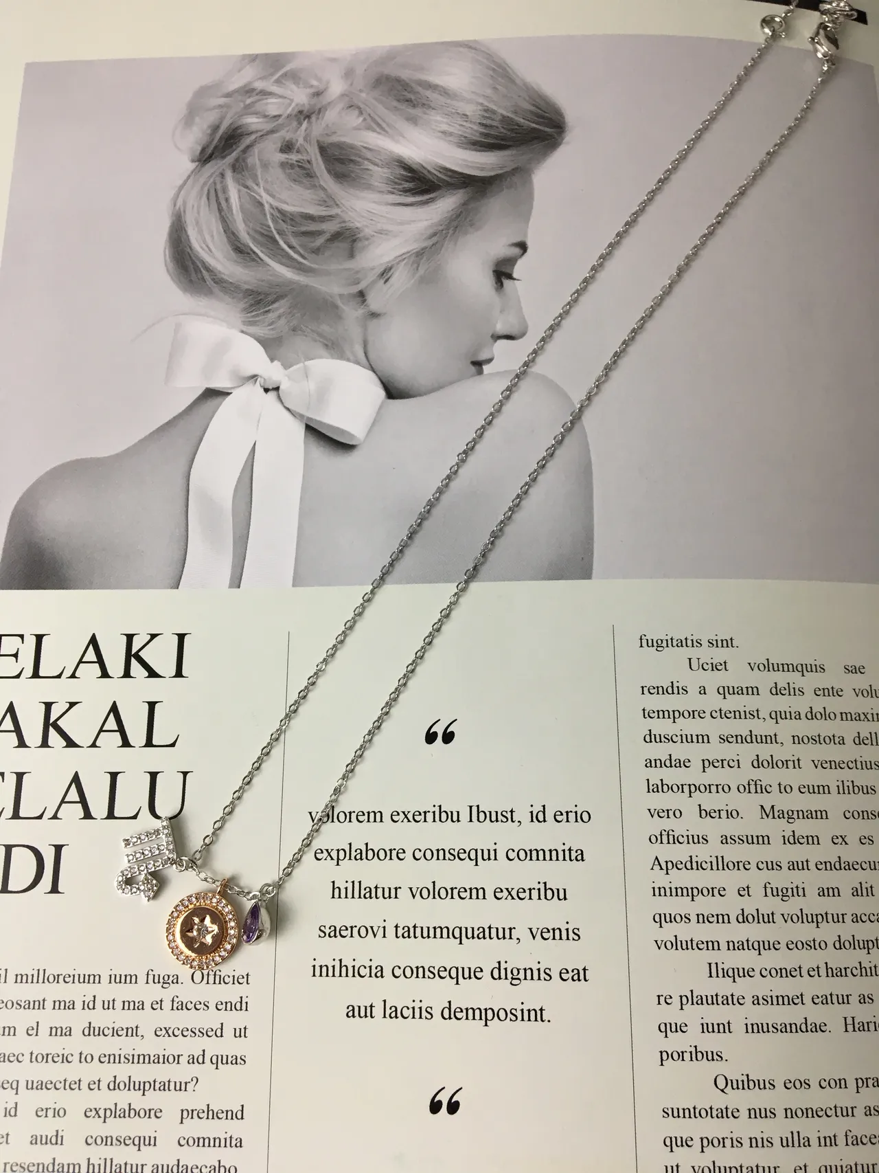 Collar Multi-Charm Pavé Estrella del Zodíaco y Gema de Piedra Púrpura 2