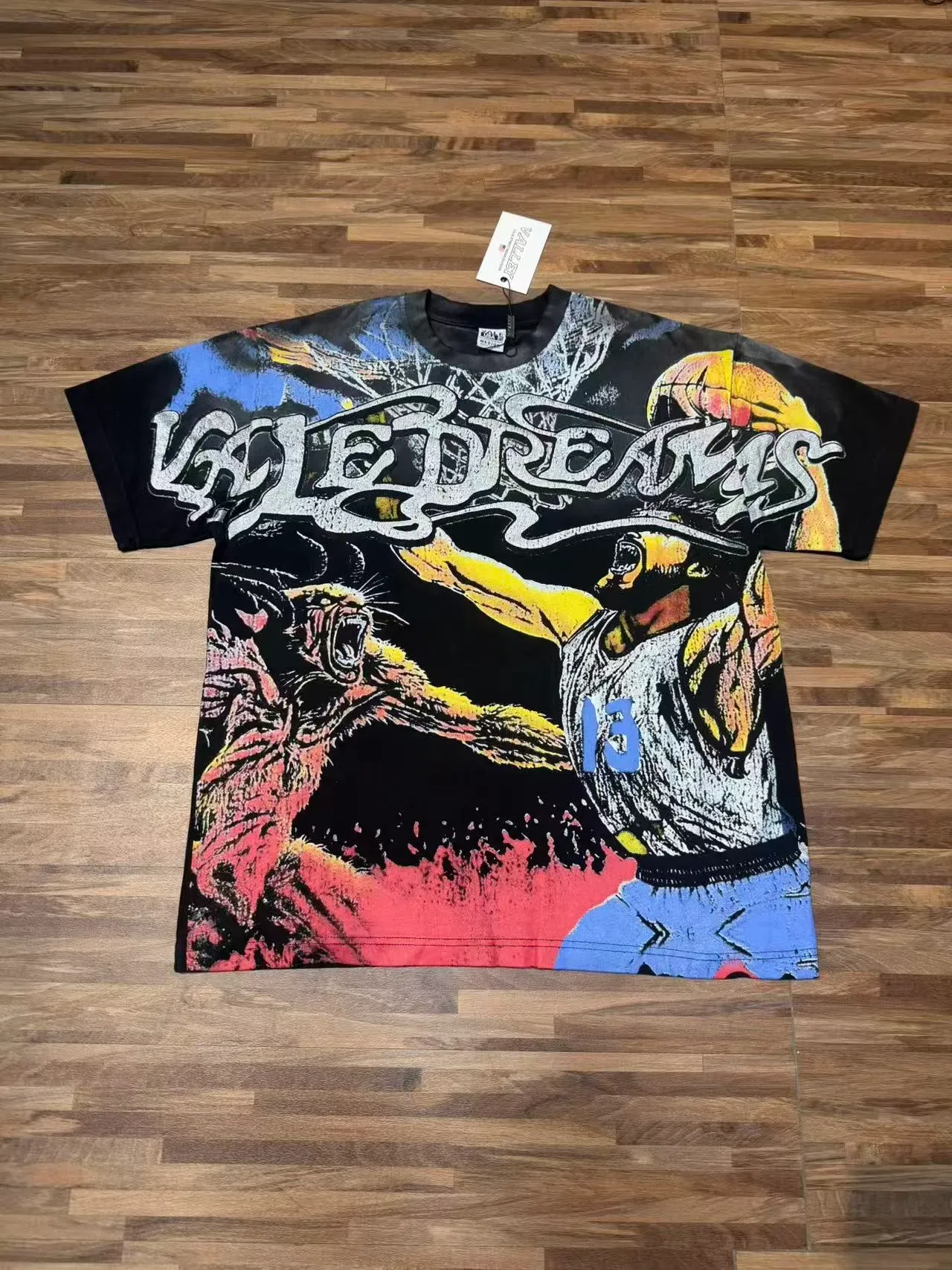 Multicolor Graphic Print Oversized T-Shirt 2