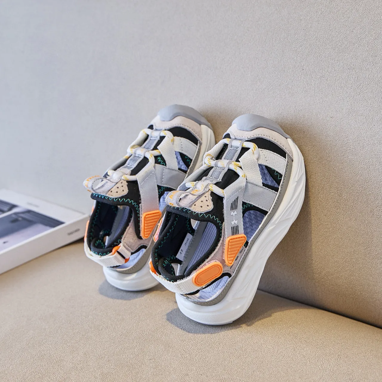 Multicolor Multi-Strap Thick Sole Sandals 12