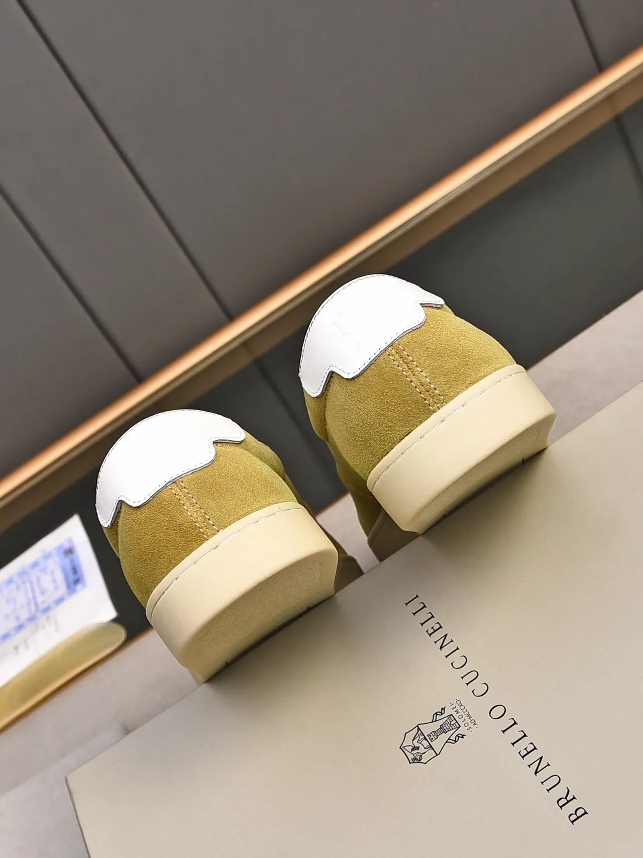 Mustard Suede Slip-On Casual Shoe 3