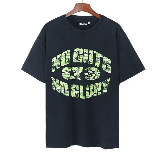 Navy Camouflage Graphic Arch Print Oversized T-Shirt 5