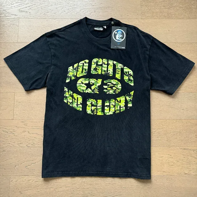 Navy Camouflage Graphic Arch Print Oversized T-Shirt 8