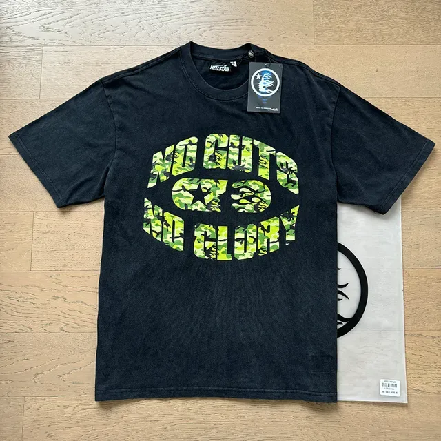 Navy Camouflage Graphic Arch Print Oversized T-Shirt 9