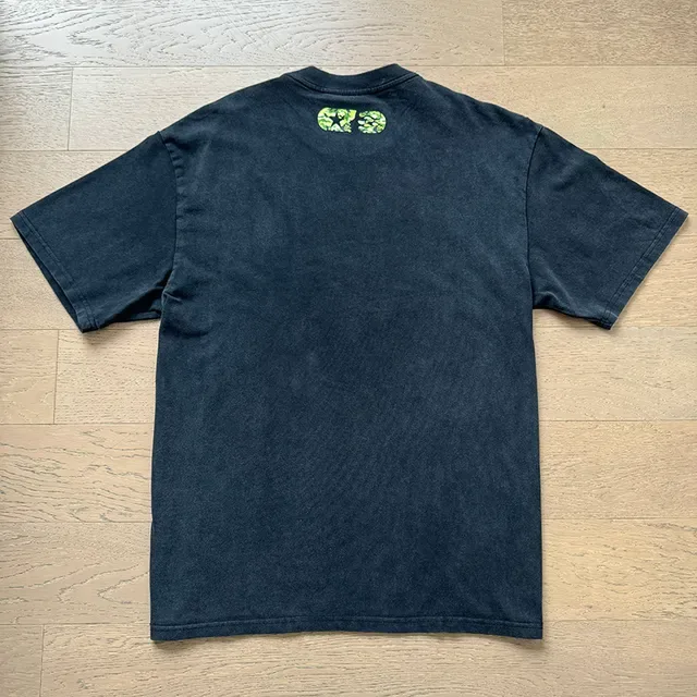 Navy Camouflage Graphic Arch Print Oversized T-Shirt 10
