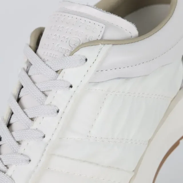 Off-White Cream and Beige Layered Upper Lifestyle Sneakers 6