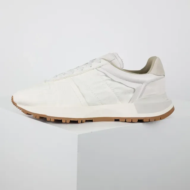 Off-White Cream and Beige Layered Upper Lifestyle Sneakers 9