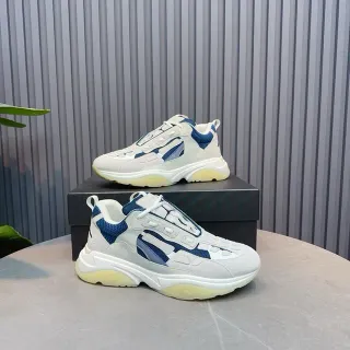 Off-White كريمي وأزرق بحري حذاء رياضي كانكي