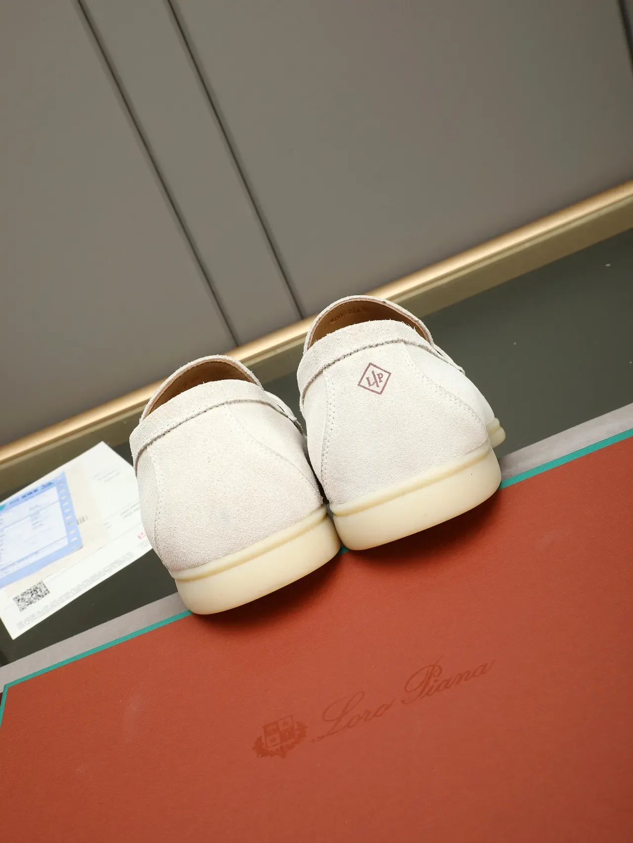 Off-White Suede Saddle Strap Loafer 3
