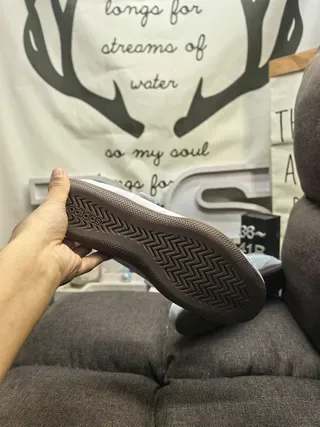 Olive Gray Laceless Strap Sneakers 4