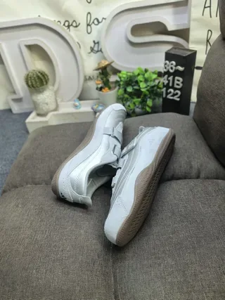 Olive Gray Laceless Strap Sneakers 6