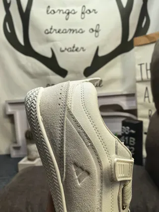 Olive Gray Laceless Strap Sneakers 23