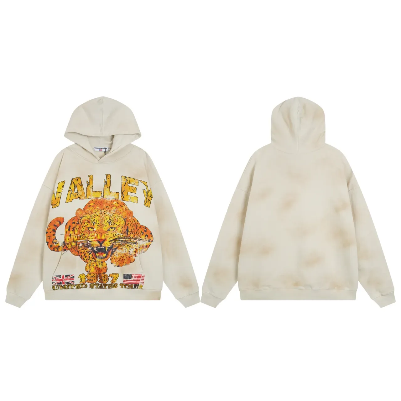 Oversized Graphic Leopard Print Hoodie 2