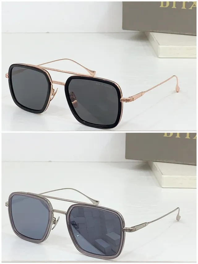 Oversized Rectangular Gold-Tone Metal Arm Sunglasses 9