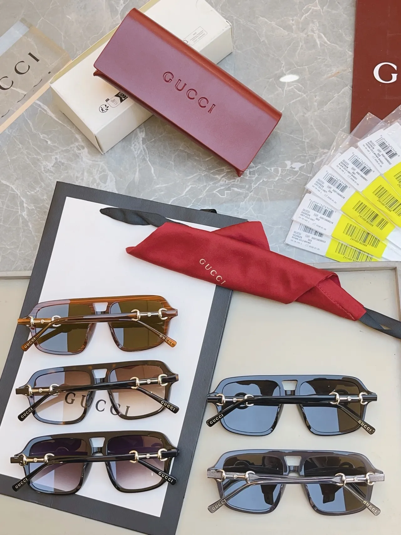 Oversized Rectangular Gradient Lens Sunglasses 7