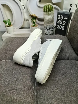 Pastel Pink Platform Lifestyle Sneakers 6