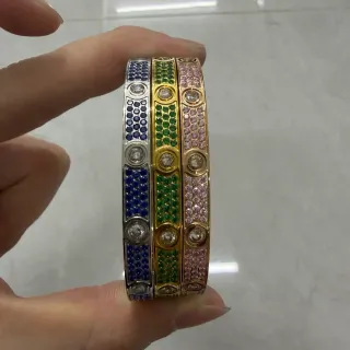 سوارات بنجل بافيه متعدد الحجارة ثلاثي الألوان