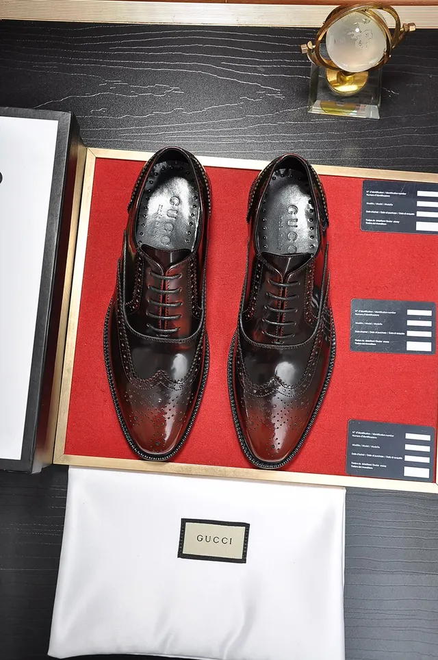 Polished Brown Full Brogue Wingtip Cap-Toe Leather Brogues 5