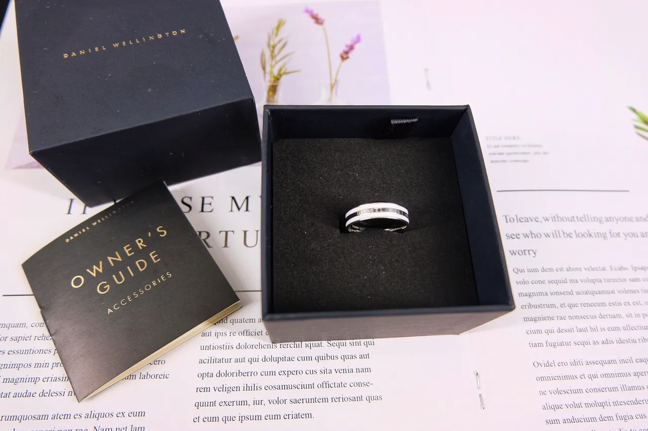 Polished Silver-Tone Engraved Band Ring 5