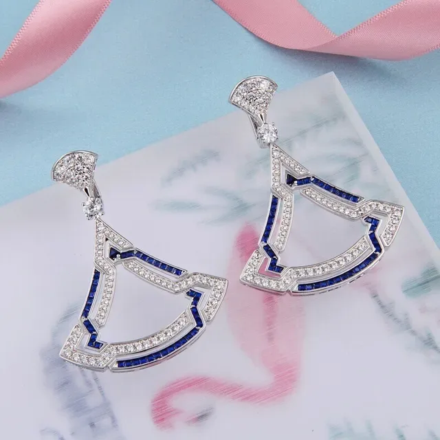 Rose Gold-Tone Geometric Pavé-Set Dangling Earrings 5