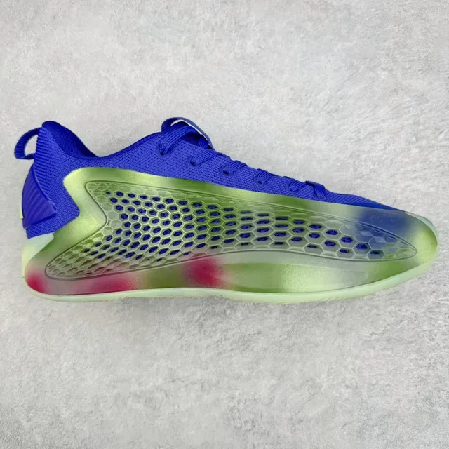 Royal Blue and Gradient Green Translucent Cage Sneakers 2