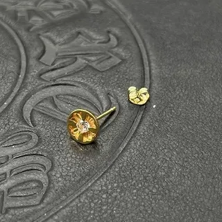 Silver and Gold Floral Stud Earrings 7