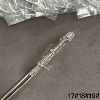 Silver Metallic Threaded Spring Assembly Phone Accessory