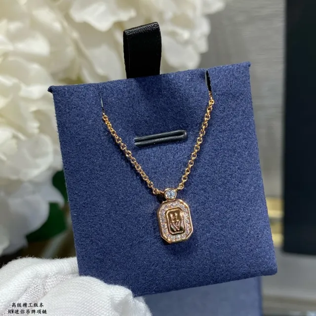Silver-Tone and Gold-Tone Octagonal Pavé Pendant Necklaces 2
