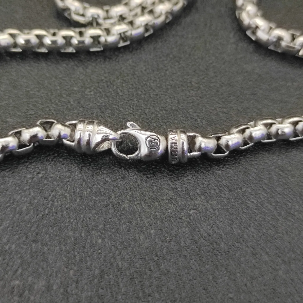 Silver-Tone Box Chain Necklace 4
