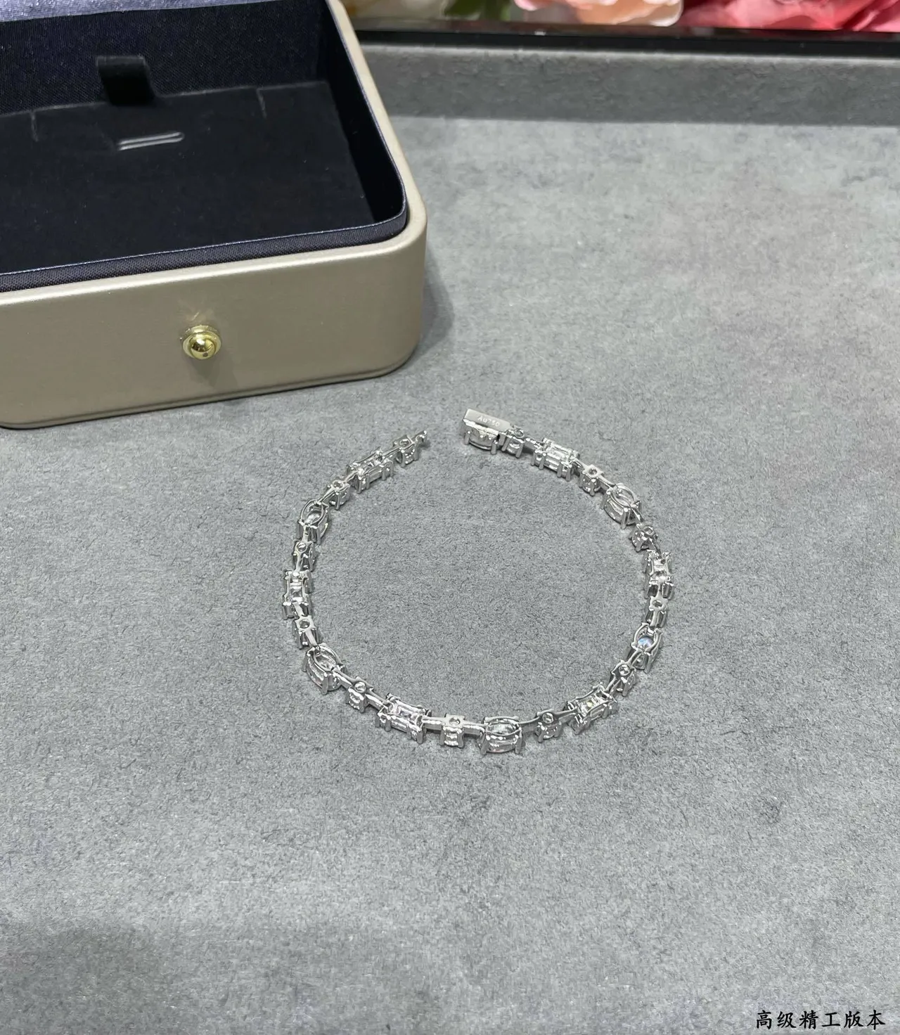 Silver-Tone Crystal Pavé Stacking Bracelets 7