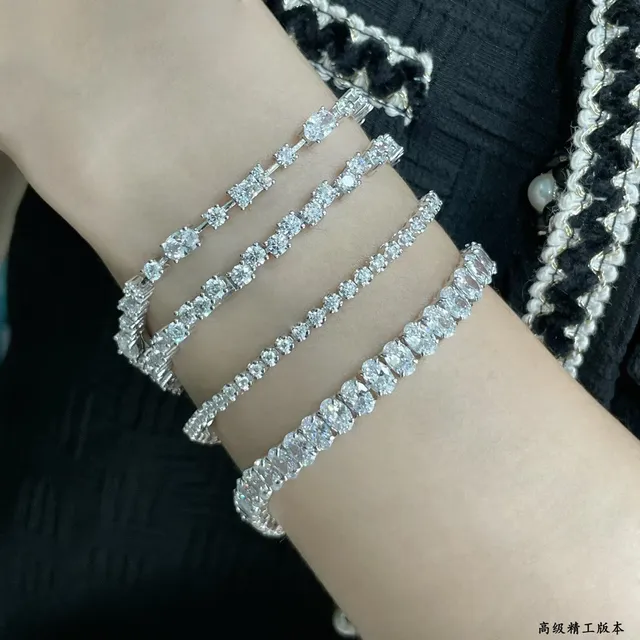 Silver-Tone Crystal Pavé Stacking Bracelets 9