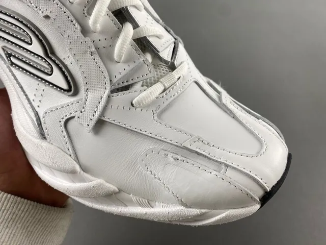 Skechers White Black Midsole Layered Synthetic Overlays Chunky Sneakers 2
