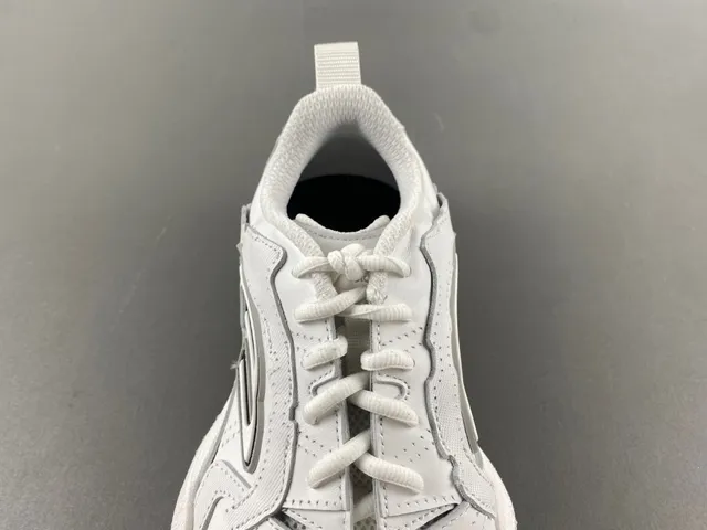 Skechers White Black Midsole Layered Synthetic Overlays Chunky Sneakers 6