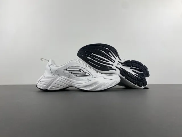 Skechers White Black Midsole Layered Synthetic Overlays Chunky Sneakers 12