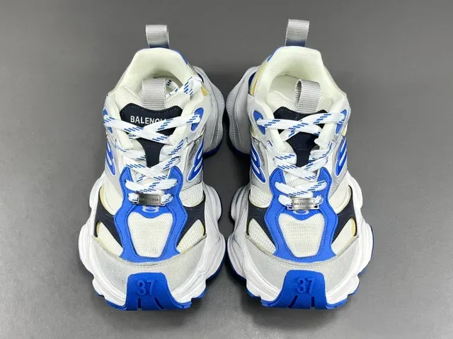 Skechers White Blue Sole Multi-Layered Midsole Chunky Sneakers 16