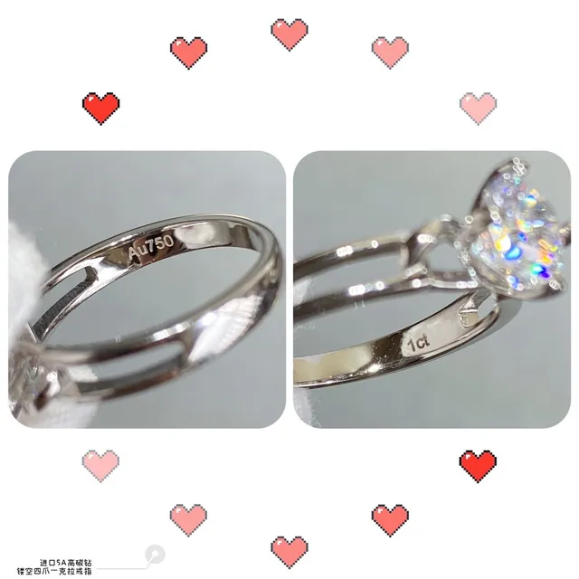 Solitaire Round Cut Four-Prong Setting Ring 6