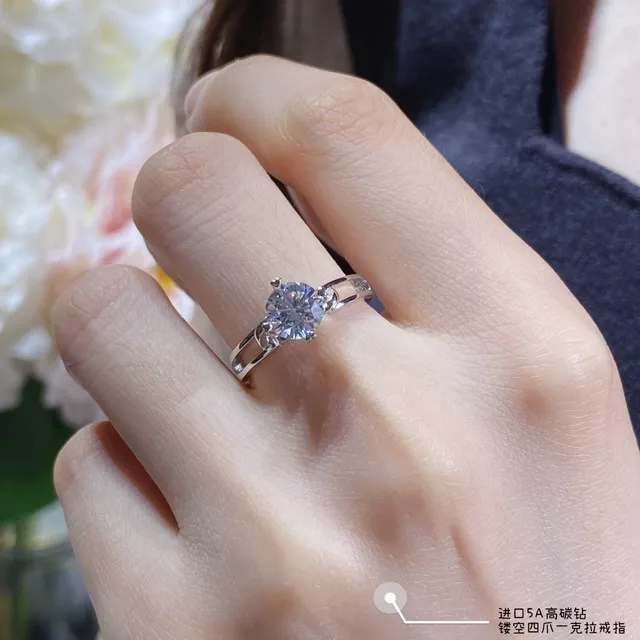 Solitaire Round Cut Four-Prong Setting Ring 9