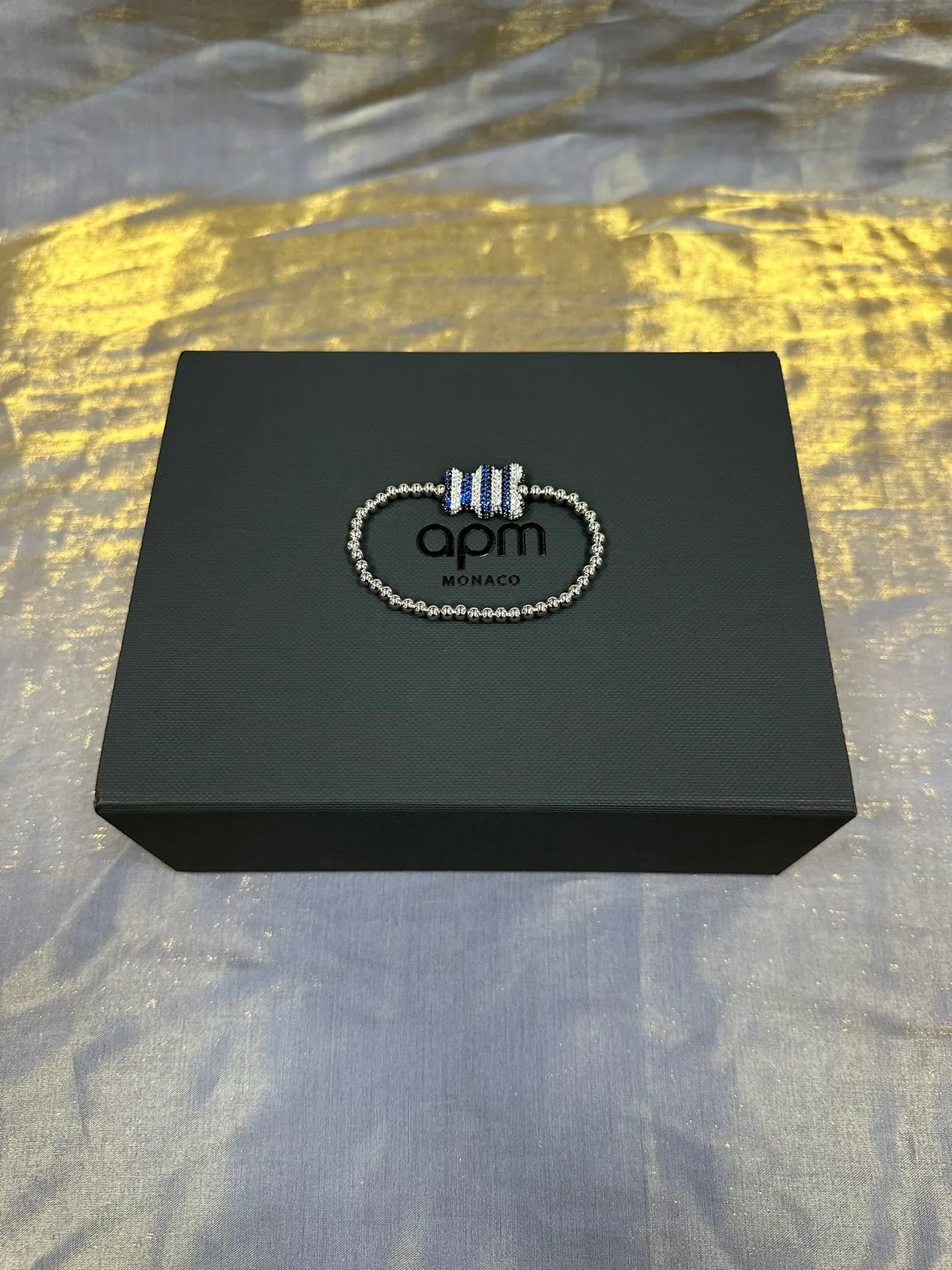 Striped Pavé Centerpiece Silver-Tone Bracelet 6