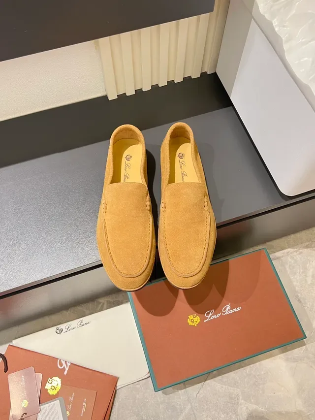 Tan Suede Penny Strap Loafers 5
