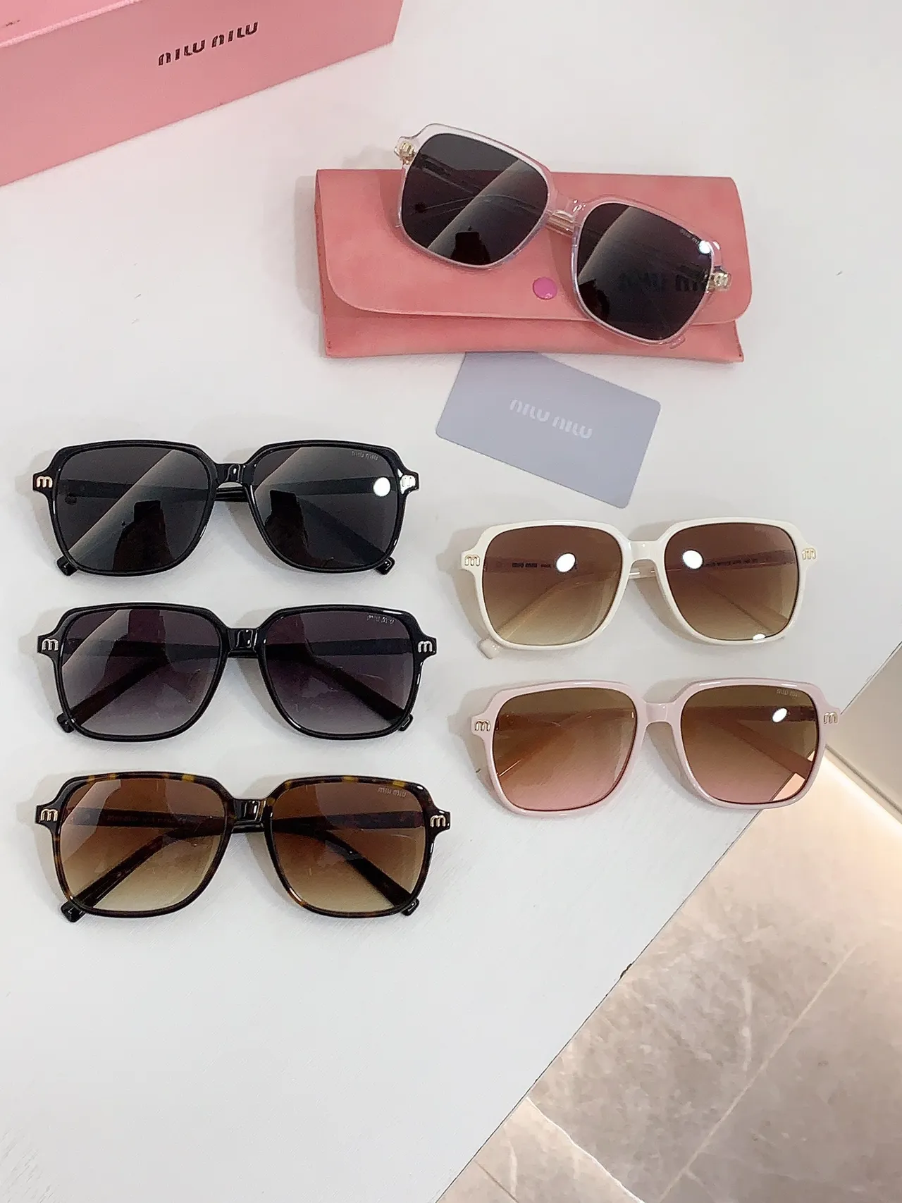 Tortoiseshell Rectangular Gradient Brown Sunglasses 3