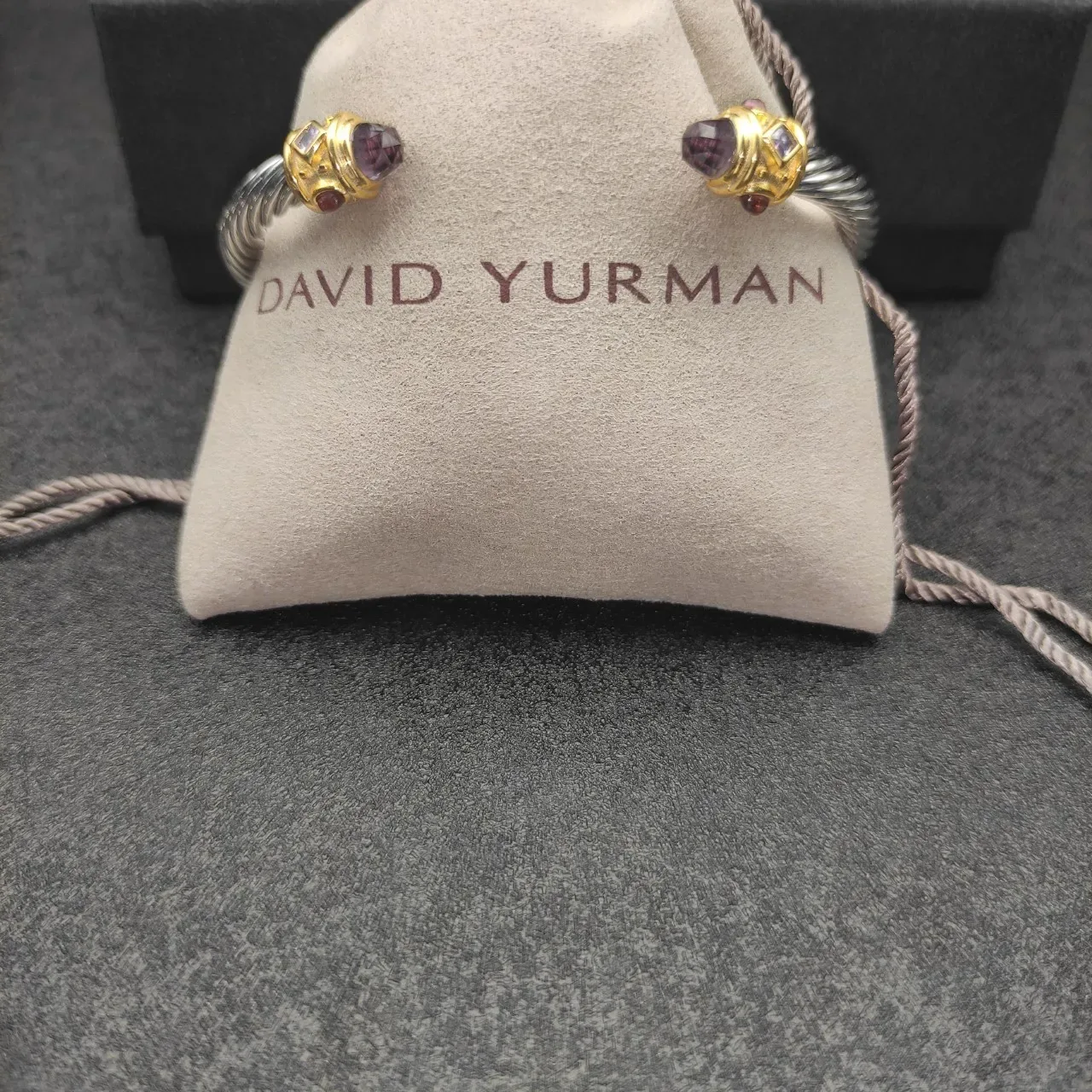 Twisted Cable Two-Tone Gem-Set Bracelet 3