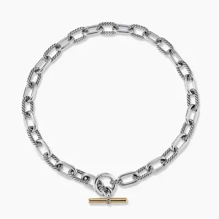 Pulsera de eslabón de cuerda torcida con cierre toggle