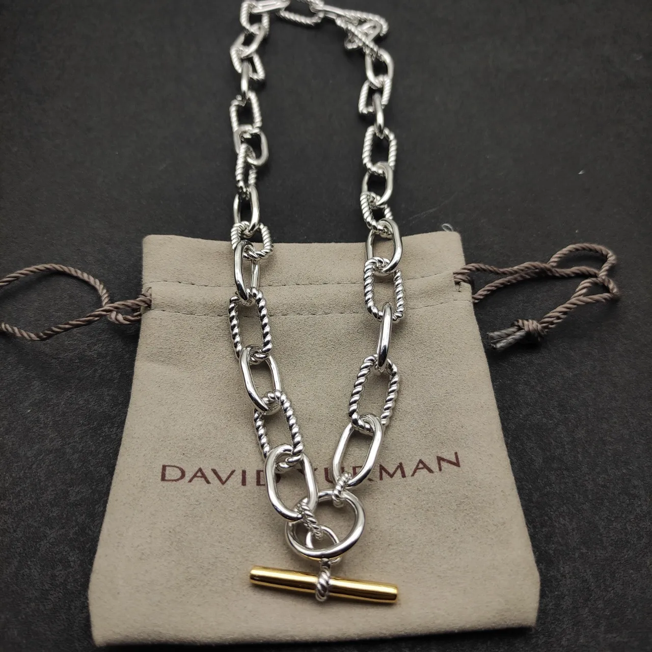Twisted Rope-Link Toggle Clasp Bracelet 6