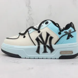Two-Tone NY Logo Platform Lifestyle Sneakers