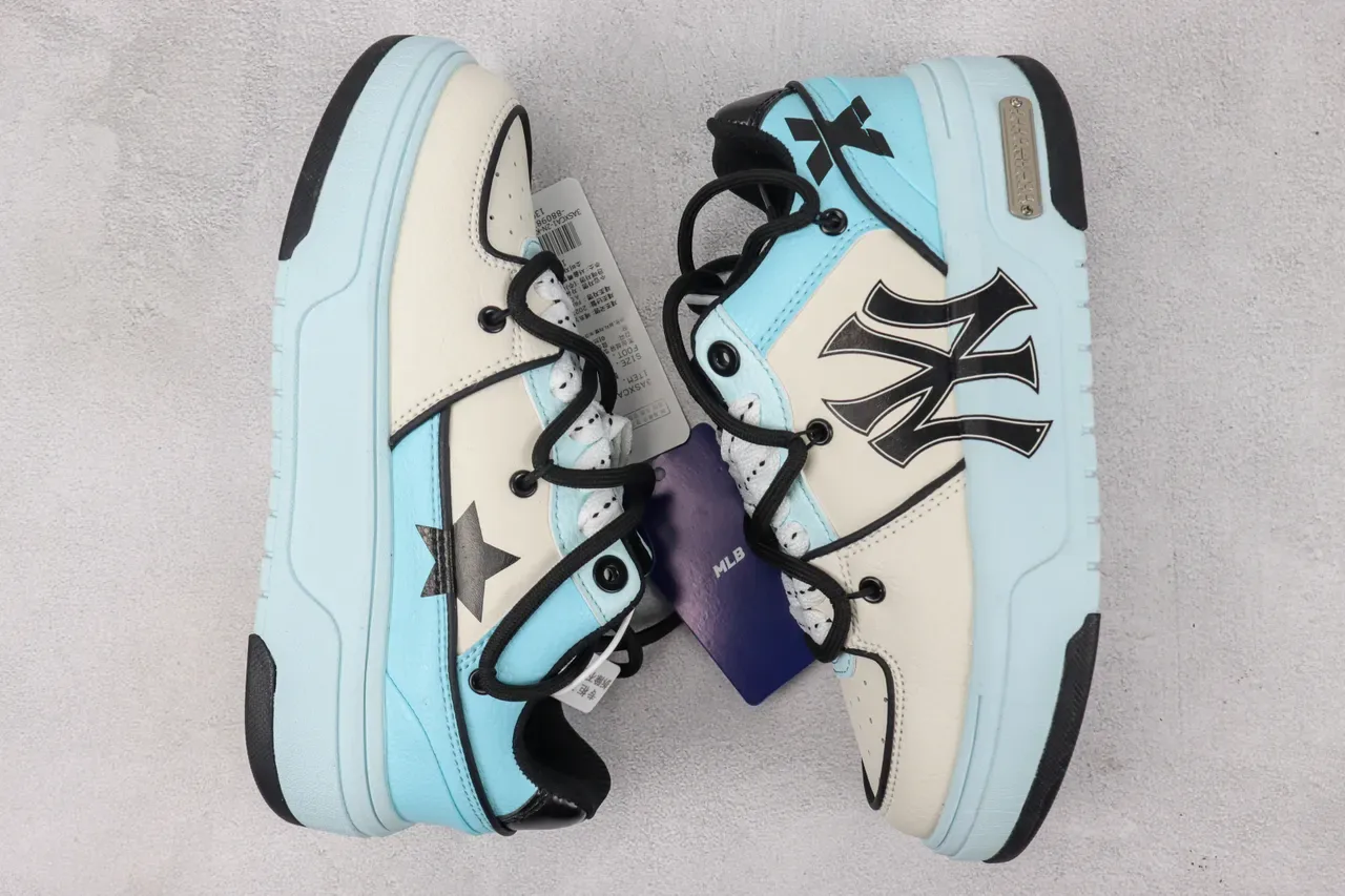 Two-Tone NY Logo Platform Lifestyle Sneakers 2