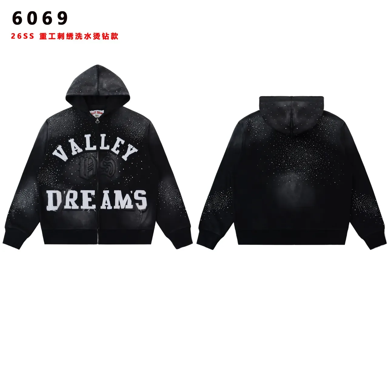Valley Dreams Speckled Wash Full-Zip Hoodie 5