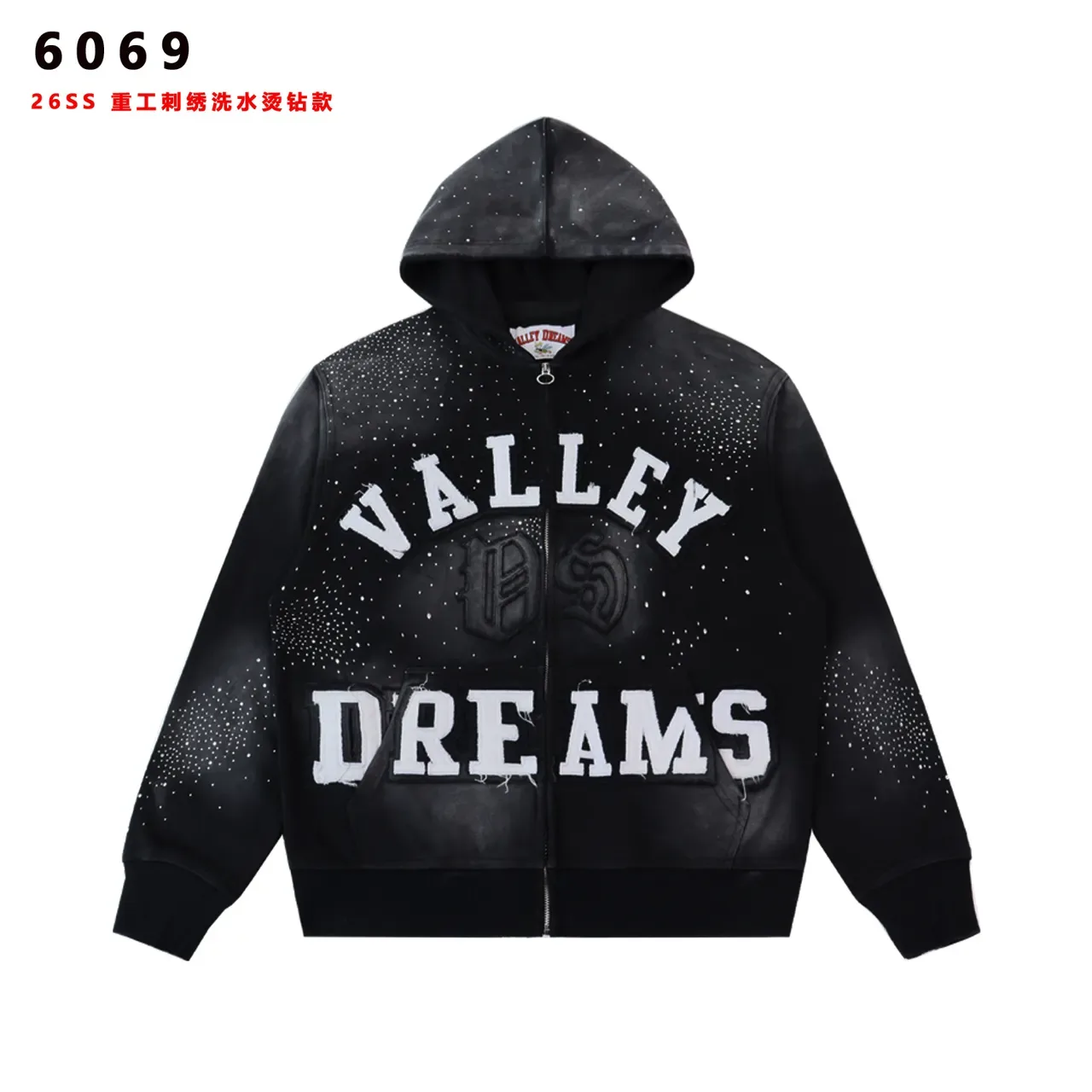 Valley Dreams Speckled Wash Full-Zip Hoodie 7