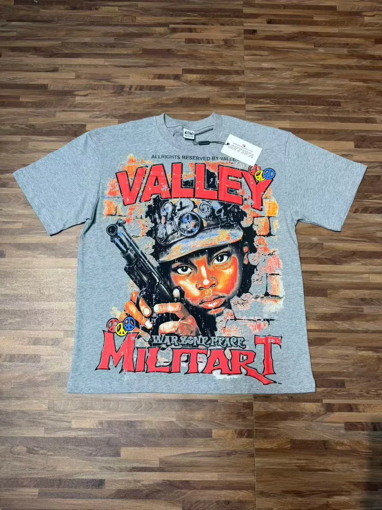 Valley Warzone Peace Militart Graphic Print T-Shirt 6