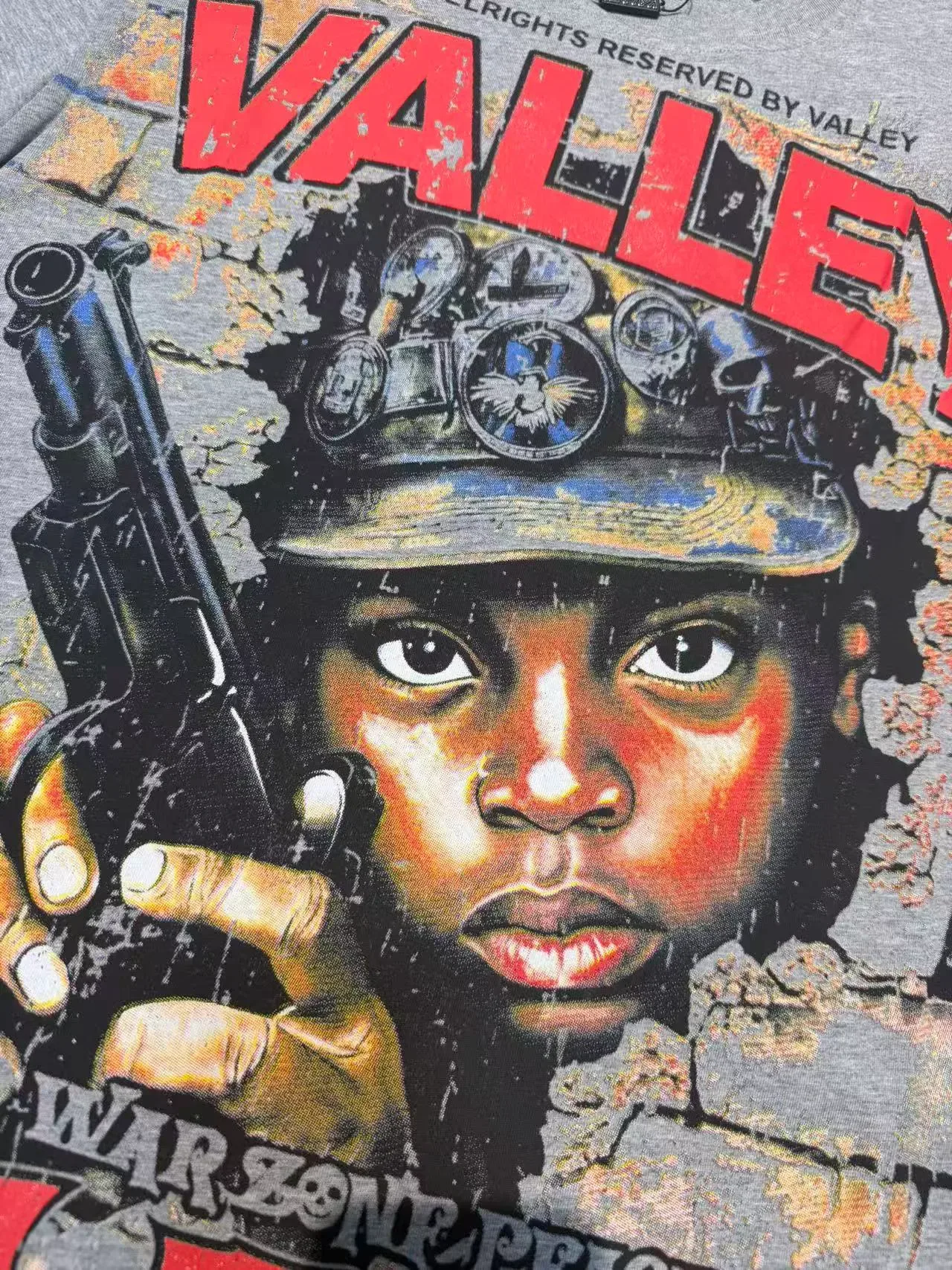 Valley Warzone Peace Militart Graphic Print T-Shirt 16