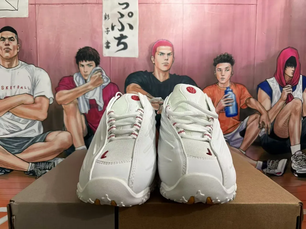 White and Glossy Red Chunky Silhouette Lifestyle Sneakers 3