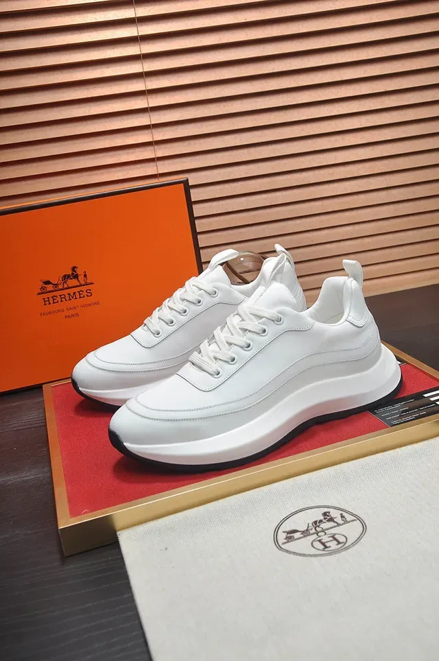 White Black Clean Monochrome Sculpted Chunky Sole Sneakers 8